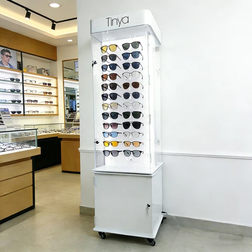 Floor-standing sunglasses display racks Floor-standing sunglasses display racks